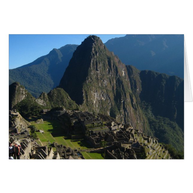 Macchu Picchu Hälsningskort (Framsidan Horizontal)