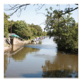 Macclesfield Canal Higher Poynton Cheshire Fototryck