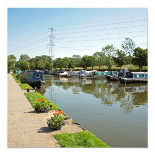 Macclesfield Canal Higher Poynton Cheshire Fototryck