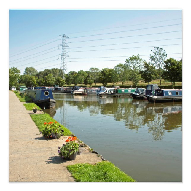 Macclesfield Canal Higher Poynton Cheshire Fototryck (Framsidan)