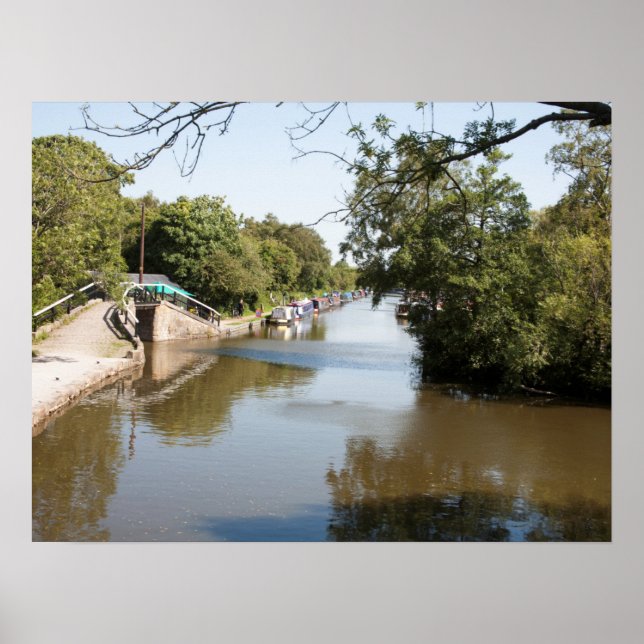 Macclesfield Canal Higher Poynton Cheshire Poster (Framsidan)