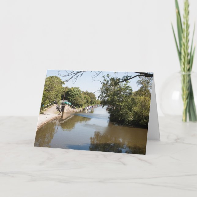 Macclesfield Canal Higher Poynton Cheshire Tack Kort (Framsida)