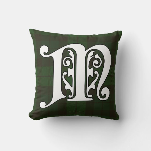 MacCormick Klan Tartan Monogram Kudde (Framsida)
