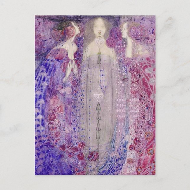 MacDonald Art nouveau de tre Parfym Vykort (Framsida)