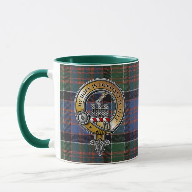 MacDonald Clanranald Tartan & Badge Mugg (Vänster)