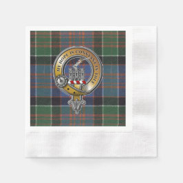 MacDonald Clanranald Tartan & Badge Pappersservett