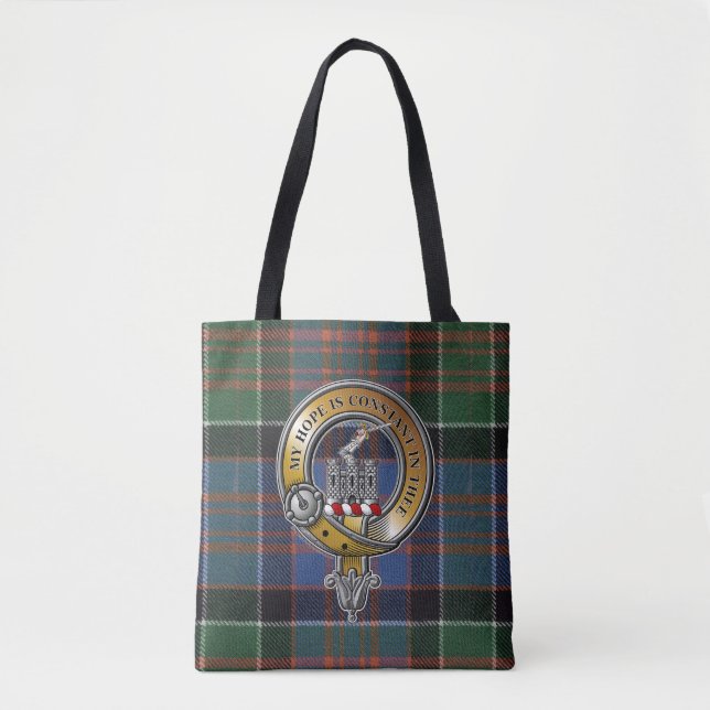 MacDonald Clanranald Tartan & Badge Tygkasse (Framsida)