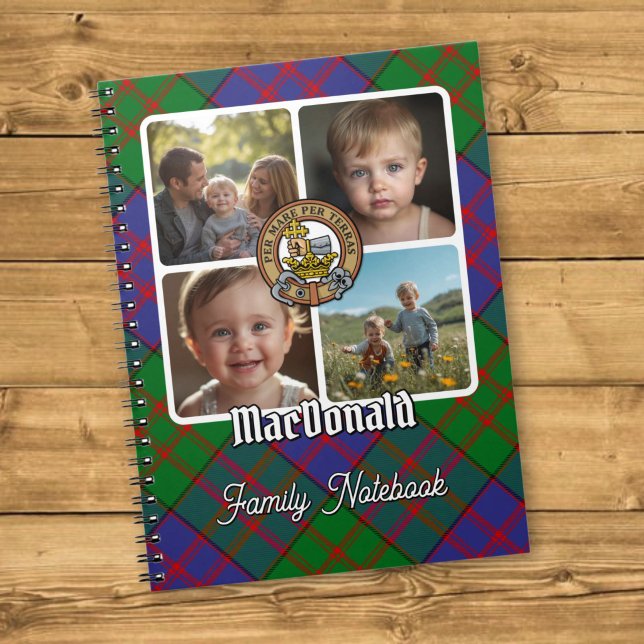 MacDonald Familjefotokollage Anteckningsbok (Skapare uppladdad)