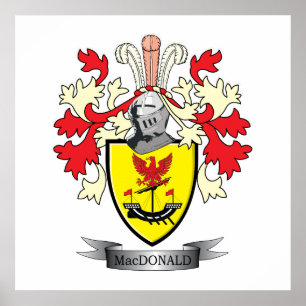 MacDonald Family Crest Jackar av Arm Poster