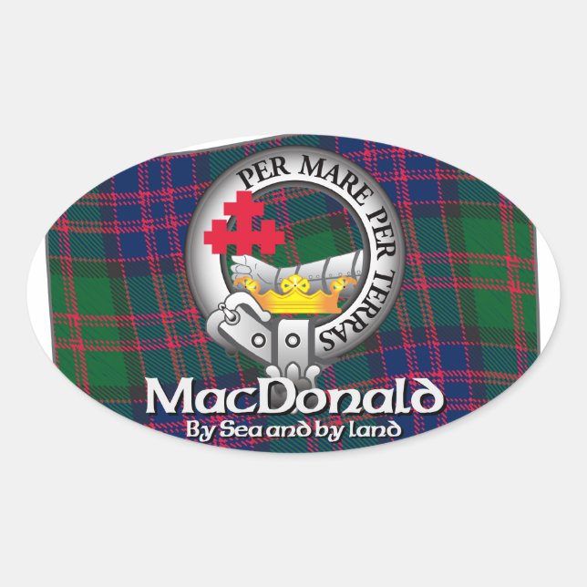MacDonald Klan Ovalt Klistermärke (Framsida)