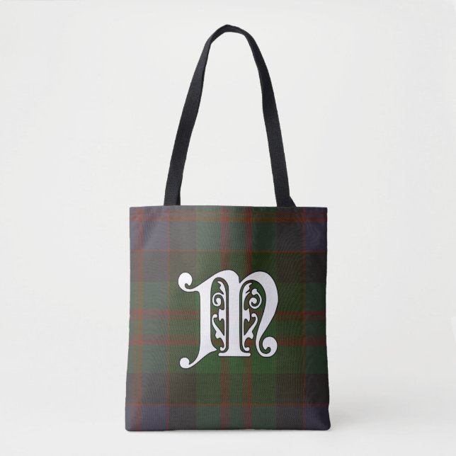 MacDonald Klan Tartan Monogram Tygkasse (Framsida)