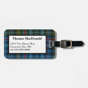 MacDonald Klan Tartan Play Luggage Tag Bagagebricka