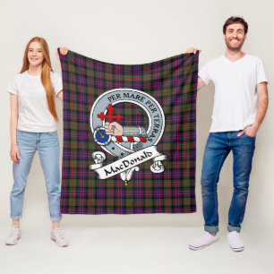 MacDonald Modern Macdonalds of Sleat Klan Badge Ta Fleecefilt