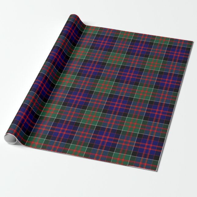 MacDonald of Clanranald Tartan Wrapping Papper Presentpapper (Utrullad)