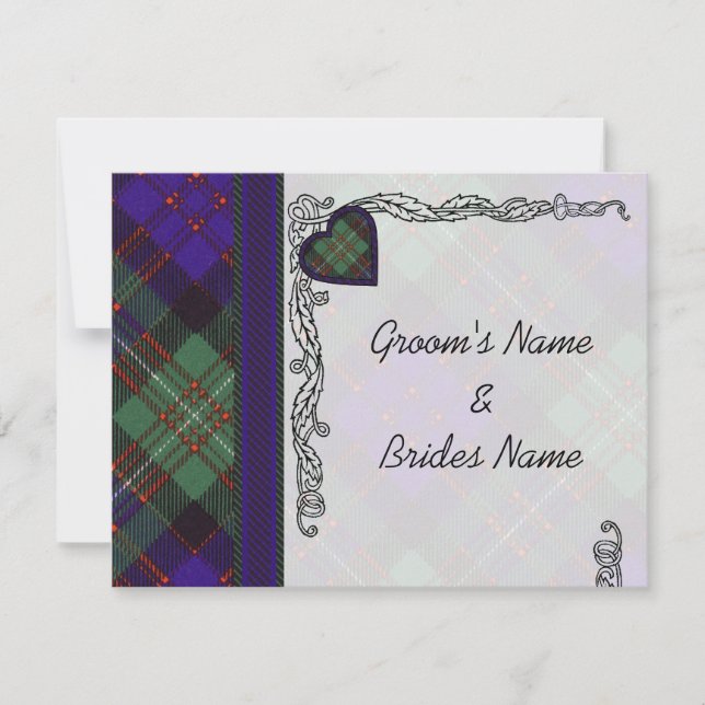 MacDonald of Glängarry Scottish Heart design OSA Kort (Framsida)