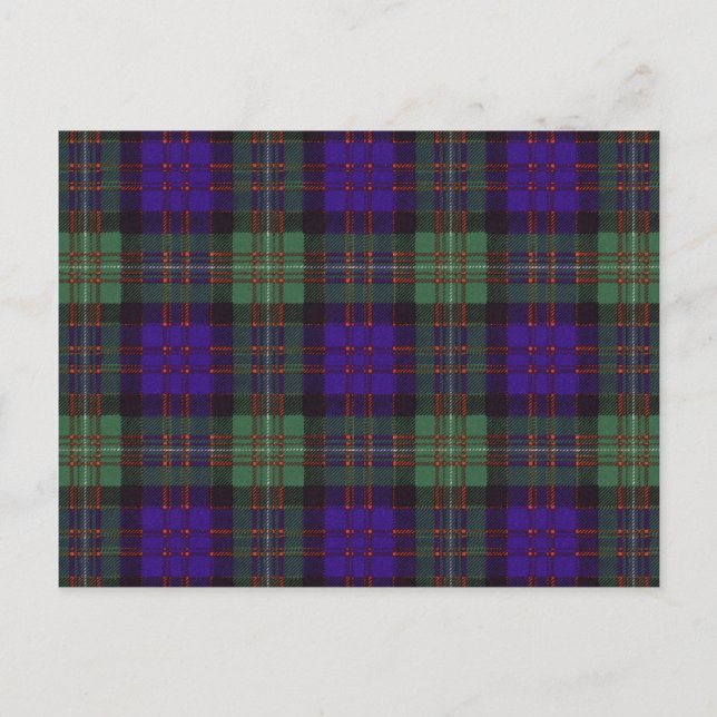 MacDonald of Glängarry Scottish Tartan mönster Vykort (Framsida)