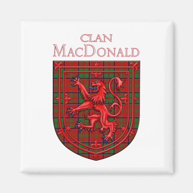 MacDonald of Glencoe Tartan Scottish Play Magnet (Framsidan)