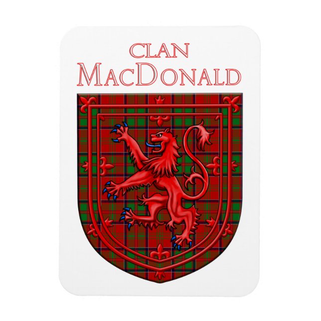 MacDonald of Glencoe Tartan Scottish Play Magnet (Vertikal)