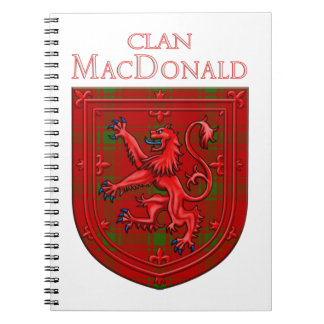 MacDonald of Sleat Tartan Scottish Play Lejon Ramp Anteckningsbok