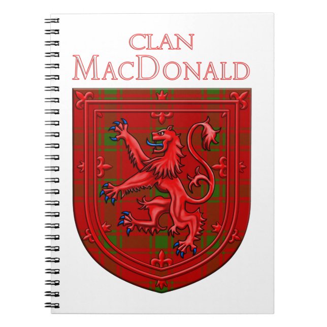 MacDonald of Sleat Tartan Scottish Play Lejon Ramp Anteckningsbok (Framsidan)