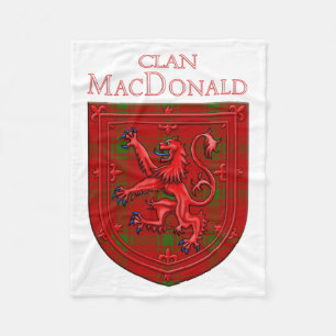 MacDonald of Sleat Tartan Scottish Play Lejon Ramp Fleecefilt