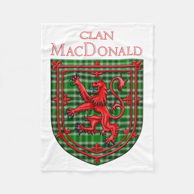 MacDonald of the Isles Ancient Tartan Fleecefilt (Framsidan)
