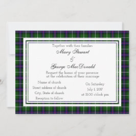 MacDonald of the Isles Scottish Wedding Investigat Inbjudningar