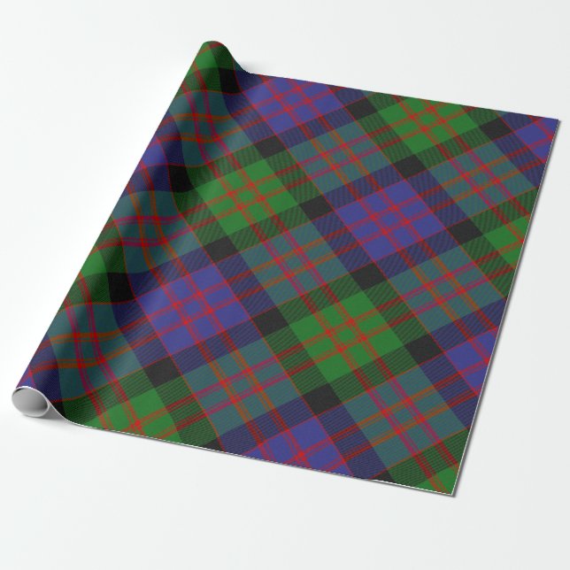 MacDonald Scottish Klan Tartan Plaid Mönster Presentpapper (Utrullad)