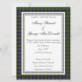 MacDonald Scottish Wedding-inbjudan Inbjudningar