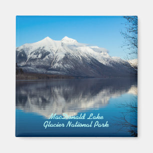MacDonald Sjö Glacier National Park Magnet