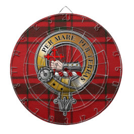 MacDonald Sleet Tartan & Badge Darttavla