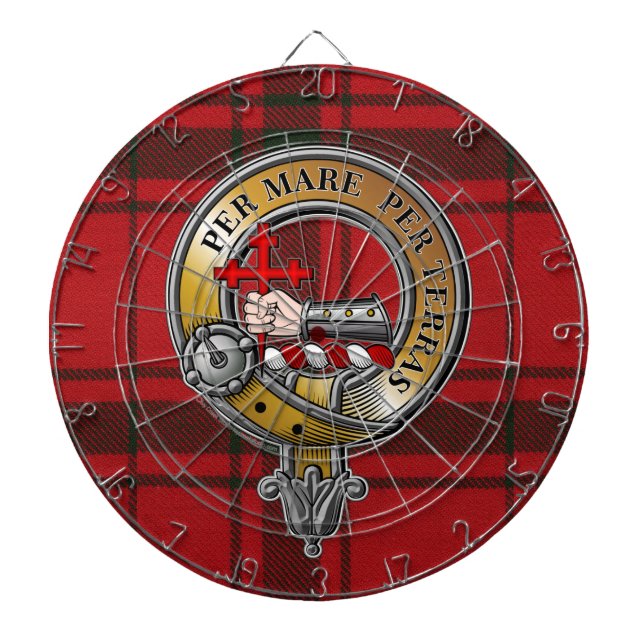 MacDonald Sleet Tartan & Badge Darttavla (Framsidan)
