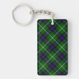 MacDonald tartan grönt blue plaid