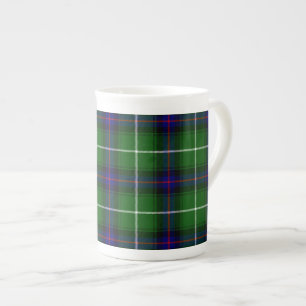 MacDonald tartan grönt blue plaid Benporslin Mugg
