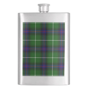 MacDonald tartan grönt blue plaid Fickplunta