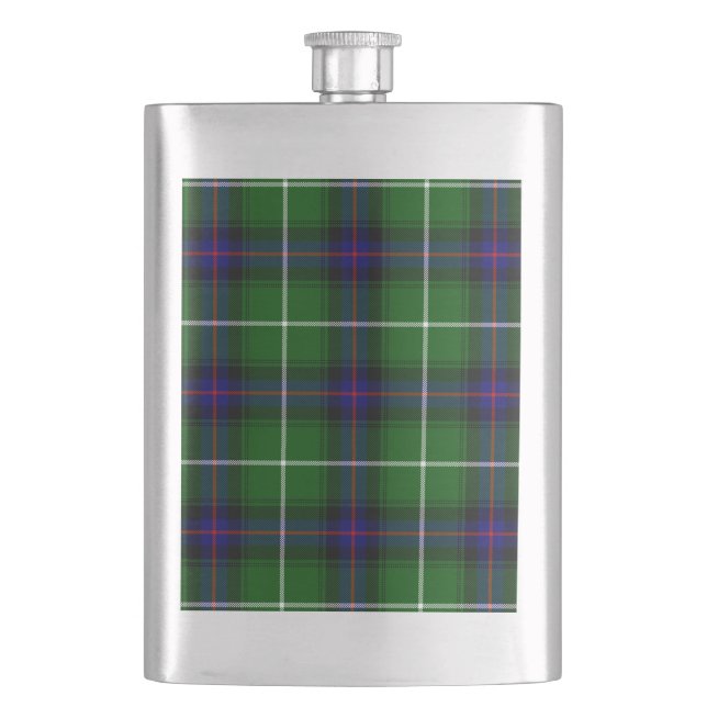 MacDonald tartan grönt blue plaid Fickplunta (Framsidan)