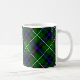 MacDonald tartan grönt blue plaid Kaffemugg