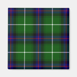 MacDonald tartan grönt blue plaid Magnet