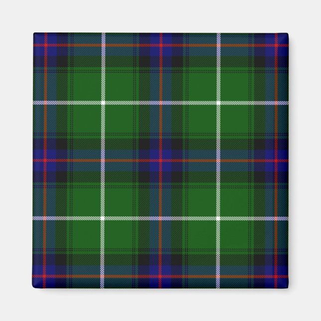 MacDonald tartan grönt blue plaid Magnet (Framsidan)