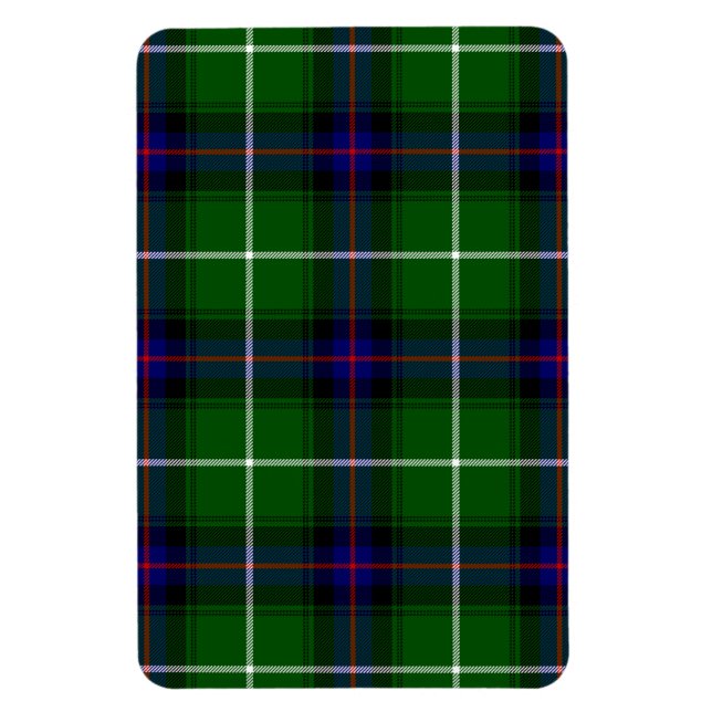 MacDonald tartan grönt blue plaid Magnet (Vertikal)
