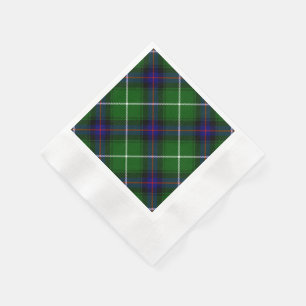 MacDonald tartan grönt blue plaid Pappersservett