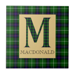 MacDonald Tartan Monogram M Kakelplatta