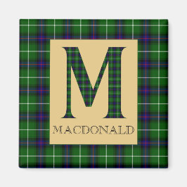 MacDonald Tartan Monogram M Magnet