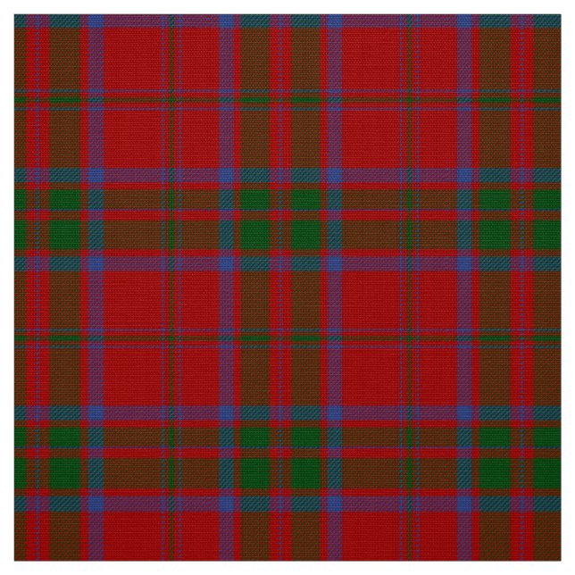 MacDonald Tartan Red, Grönt och Blue Play Fabric Tyg (Provkarta)