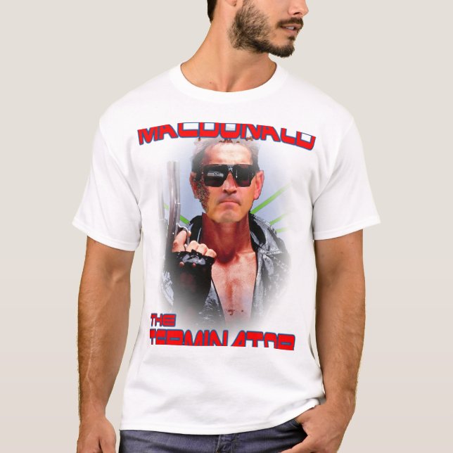 Macdonald Terminator Limited Edition - Vit T Shirt (Framsida)