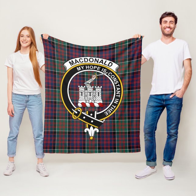 Macdonalds av Ranald Tartan Plaid Fleecefilt (På plats)