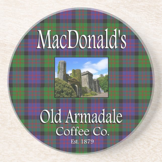 MacDonald's Old Armadale Coffee Co. Underlägg Sandsten (Framsidan)