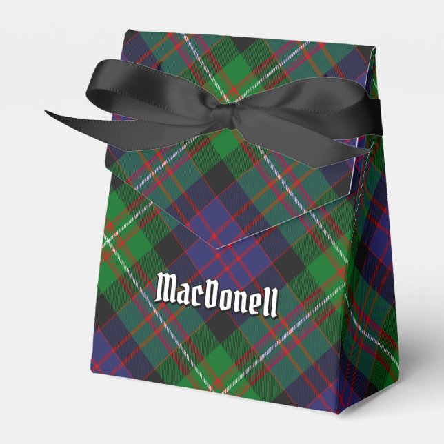 MacDonell-klanen från Glengarry-tartan Presentaskar (Framsidan Sidan)