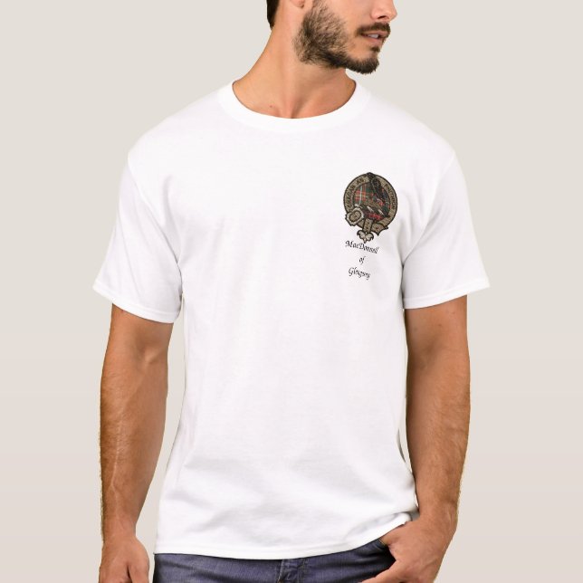 Macdonnell av Glengarryklanvapenskölden Tee Shirt (Framsida)