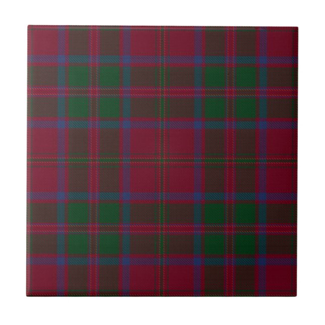 MacDougall-Klan Origineux Tartan Plaid Mönster Kakelplatta (Framsidan)